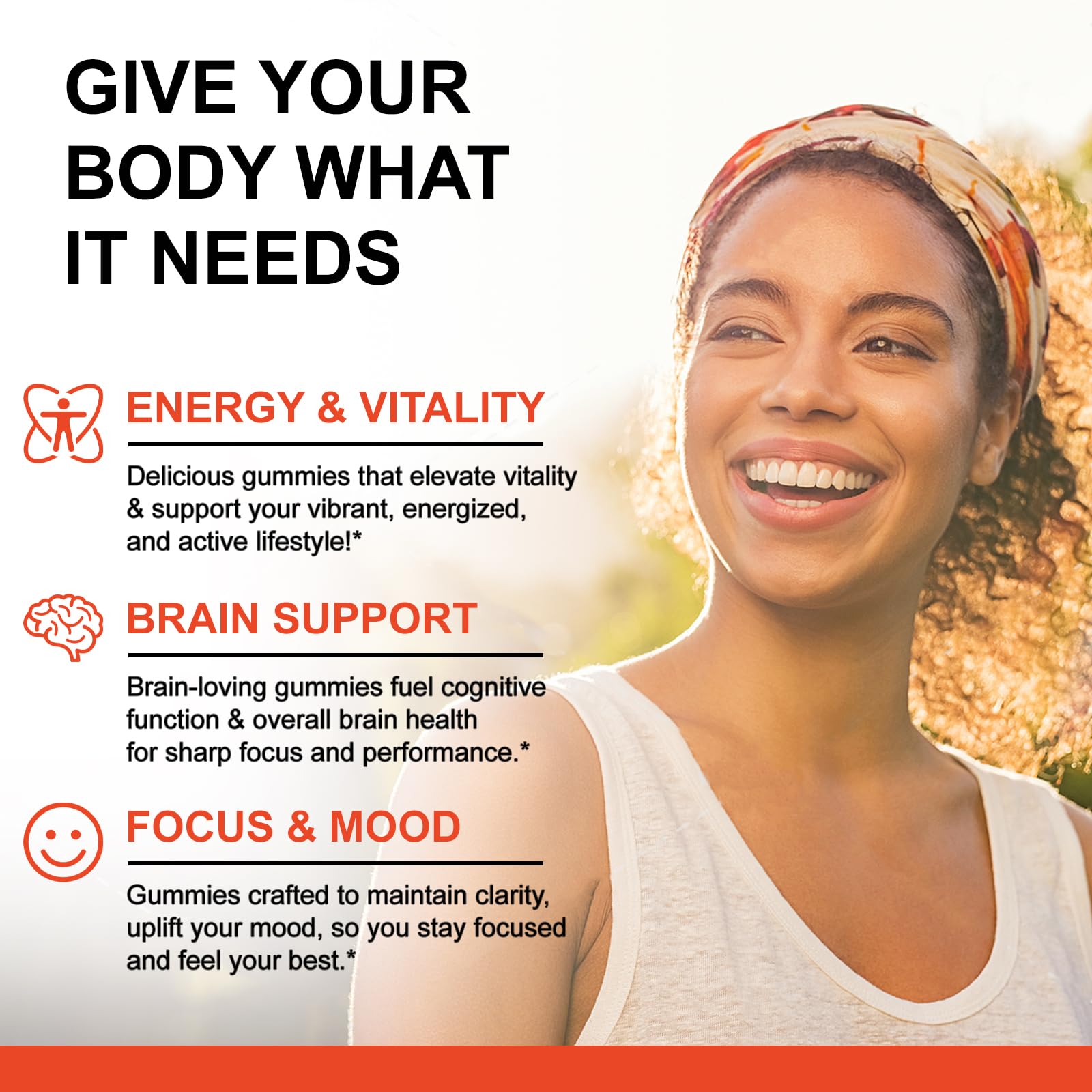 SmildeHeal Vitamin B-Complex Gummies side view with dosage details