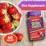SmildeHeal Zinc Gummies nutritional information label
