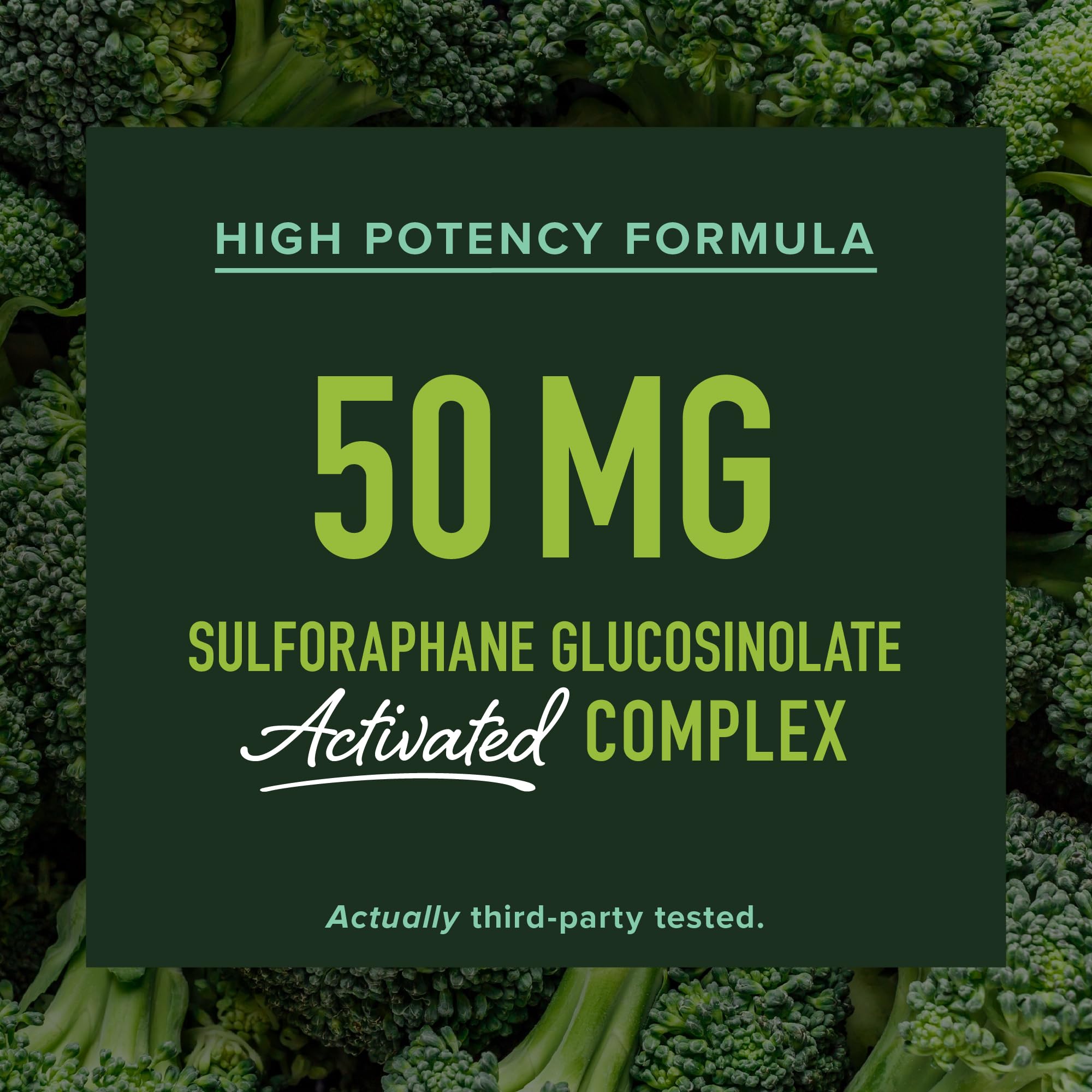 SMNutrition Broccoli Sprout Extract 50MG Activated Sulforaphane packaging
