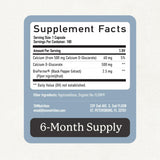 SMNutrition Calcium D Glucarate 500mg capsules on a table