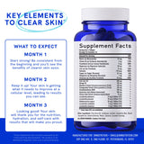 SMNutrition Clear Skin Supplement with a measuring spoon