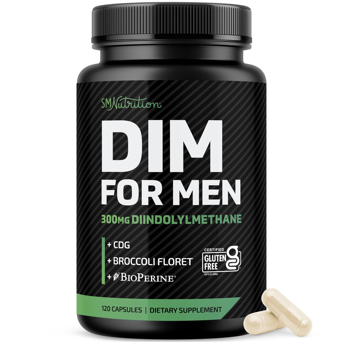 SMNutrition DIM 300mg Supplement bottle front view