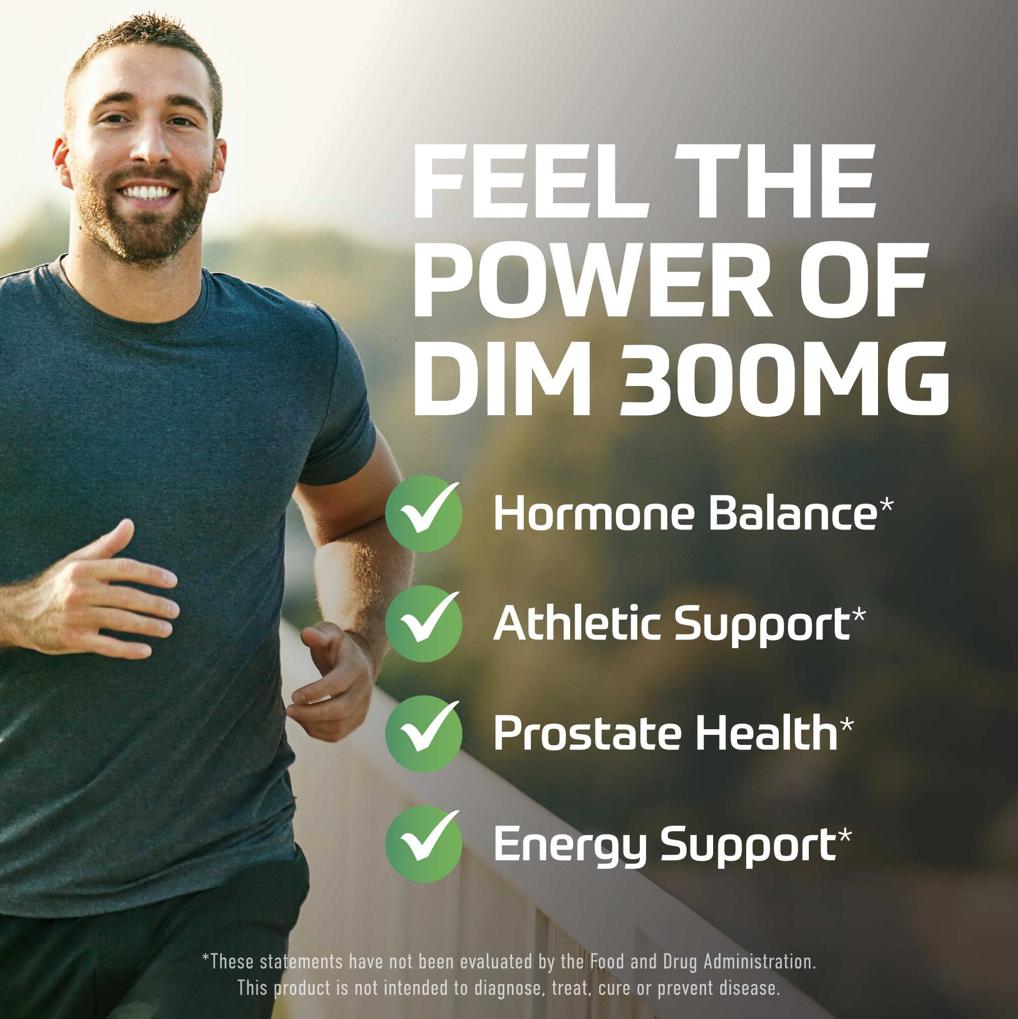 SMNutrition DIM 300mg Supplement bottle side view
