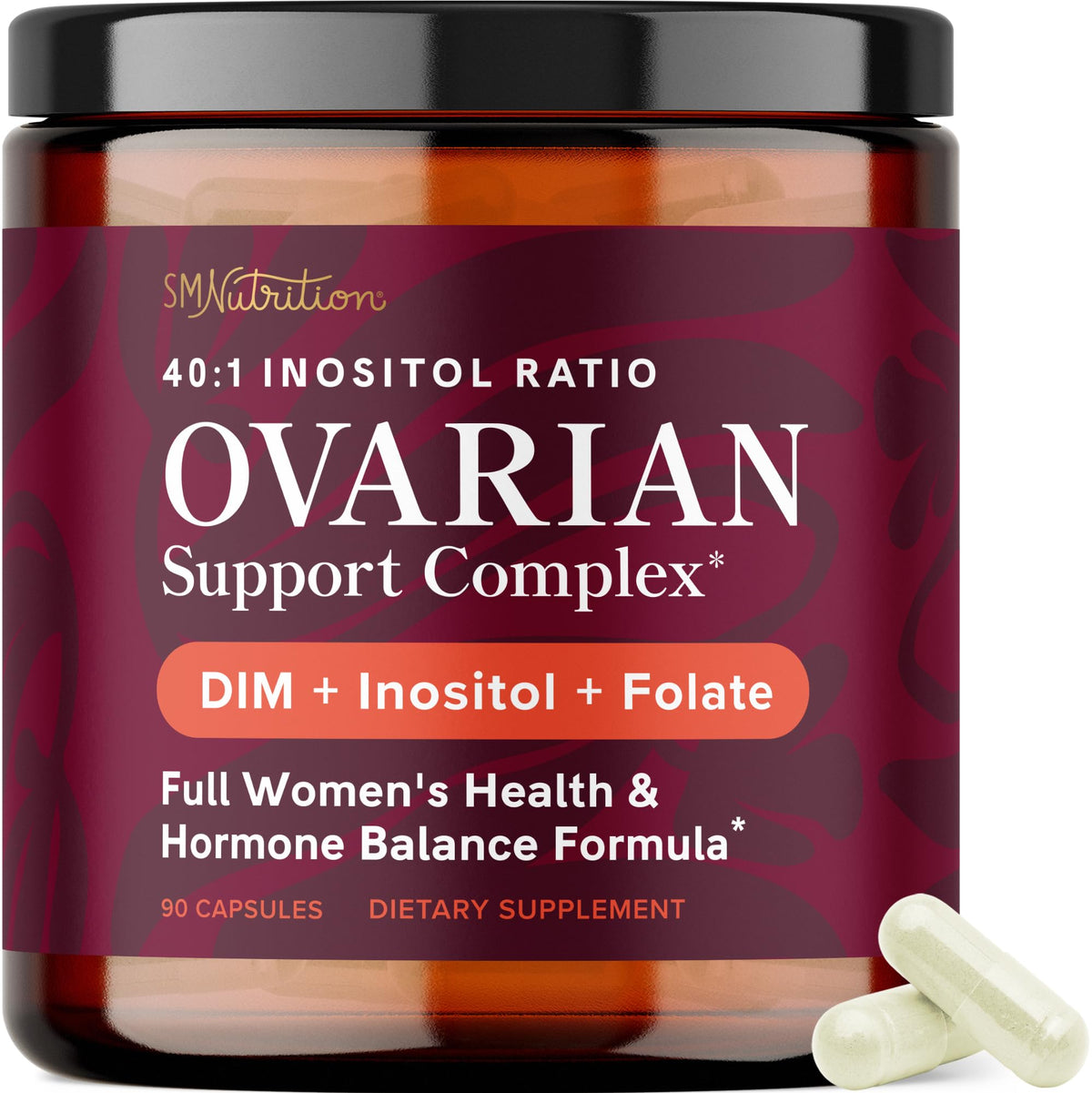SMNutrition Ovarian Support Complex DIM Supplement front view