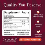SMNutrition Ovarian Support Complex DIM Supplement on a wooden table