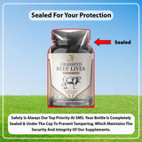 SMSHEALTHPRODUCTS.com Beef Liver Extract 2000mg bottle top view