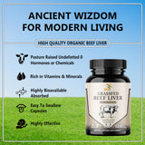 SMSHEALTHPRODUCTS.com Beef Liver Extract 2000mg capsule close-up