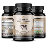 SMSHEALTHPRODUCTS.com Beef Organ Complex Capsules on a wooden table
