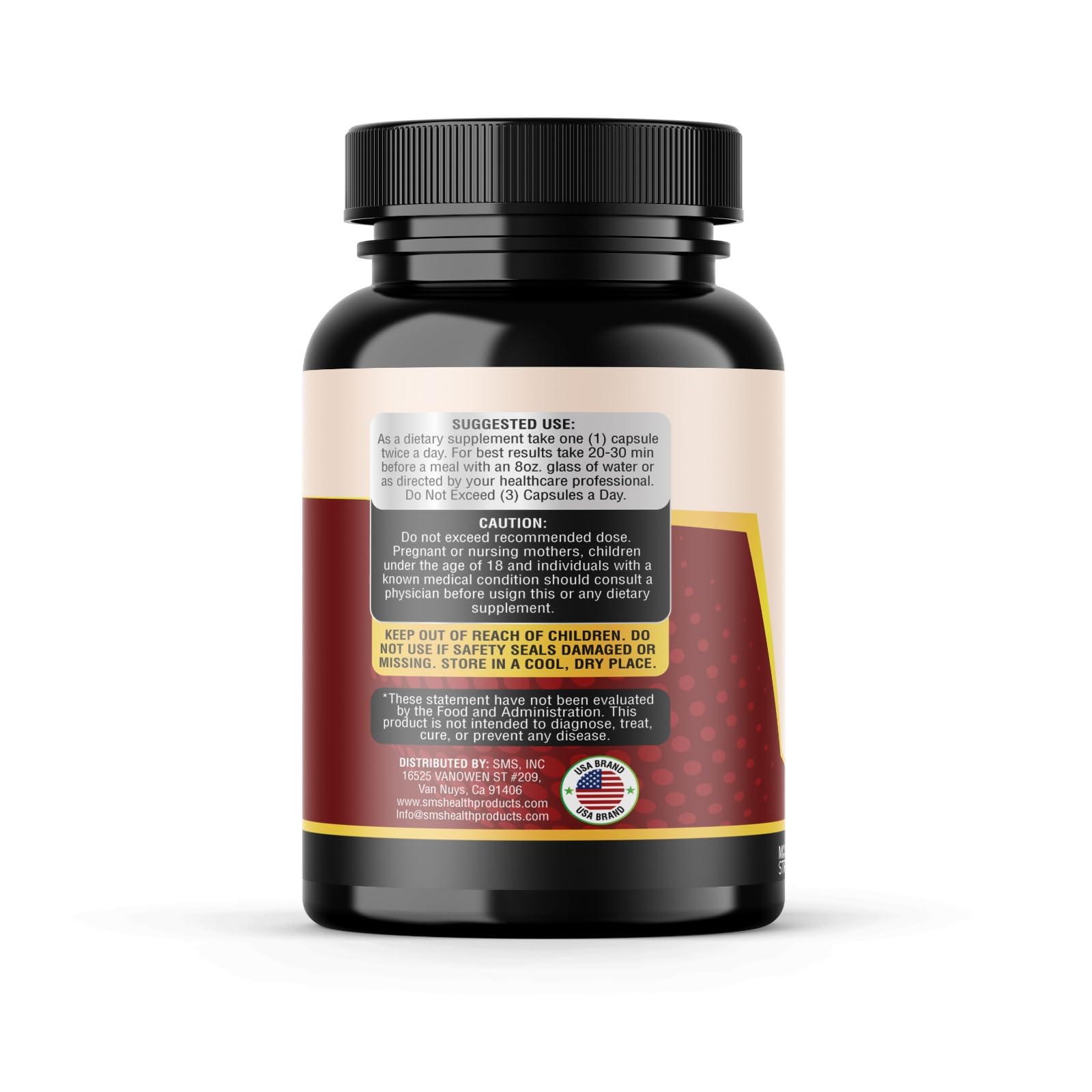 SMSHEALTHPRODUCTS.com Berberine+ with Ceylon Cinnamon 1200mg vegan capsules close-up
