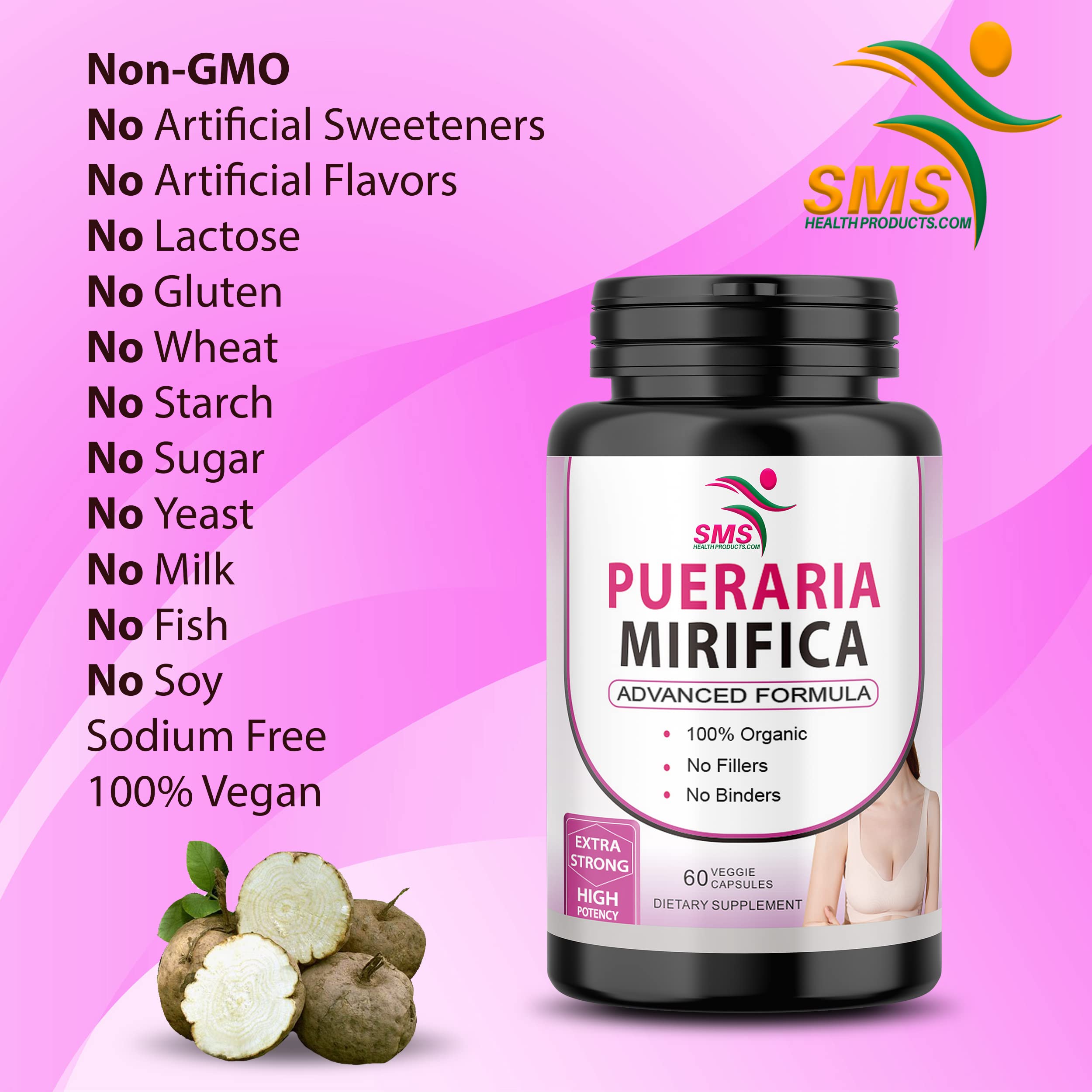 SMSHEALTHPRODUCTS.com Blended Vitamin & Mineral Supplement capsule close-up