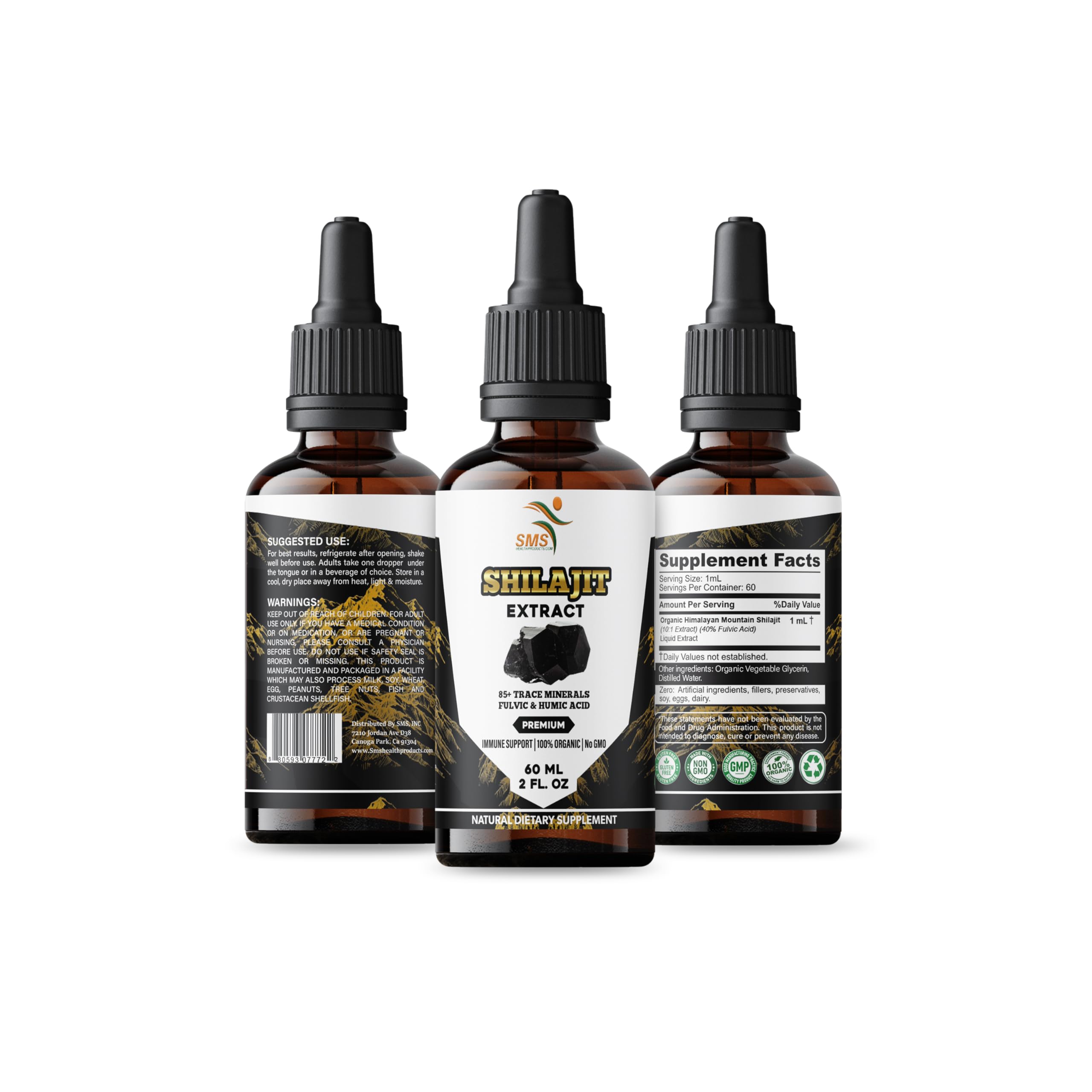 SMSHEALTHPRODUCTS.com Trace Minerals Supplement with other supplements