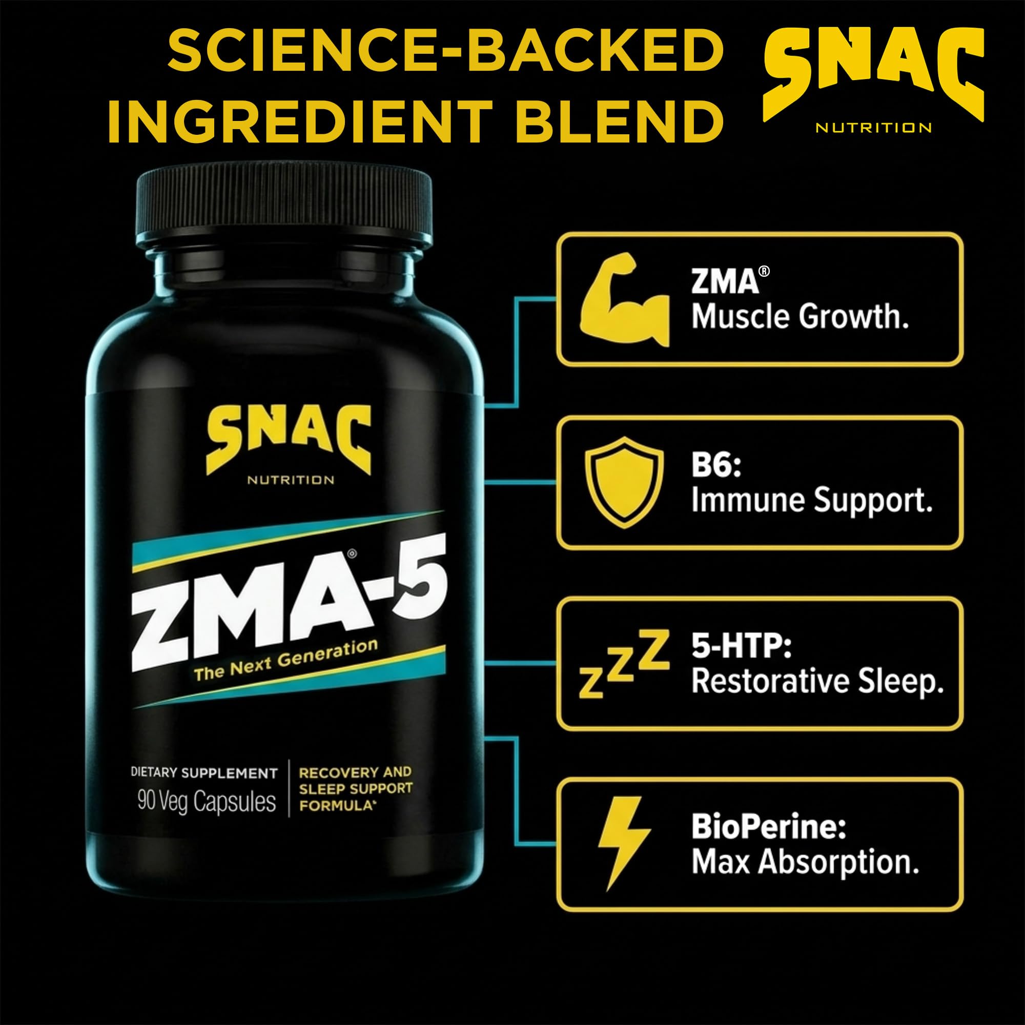 SNAC 5-HTP Daily Supplement ingredients list
