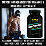 SNAC HypOxygen supplement in hand