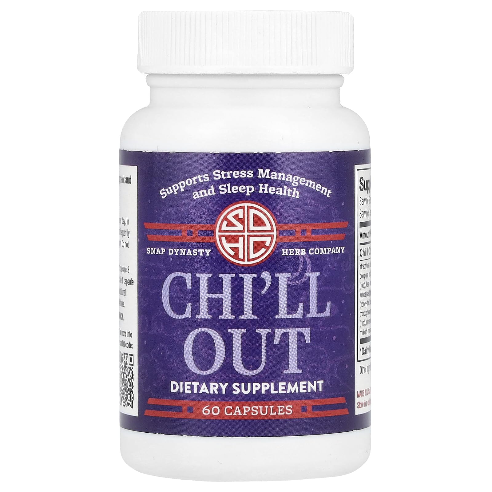 Snap Dynasty Chi'll Out 60 Capsules front view