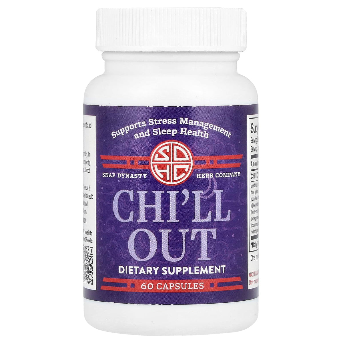 Snap Dynasty Chi'll Out 60 Capsules front view