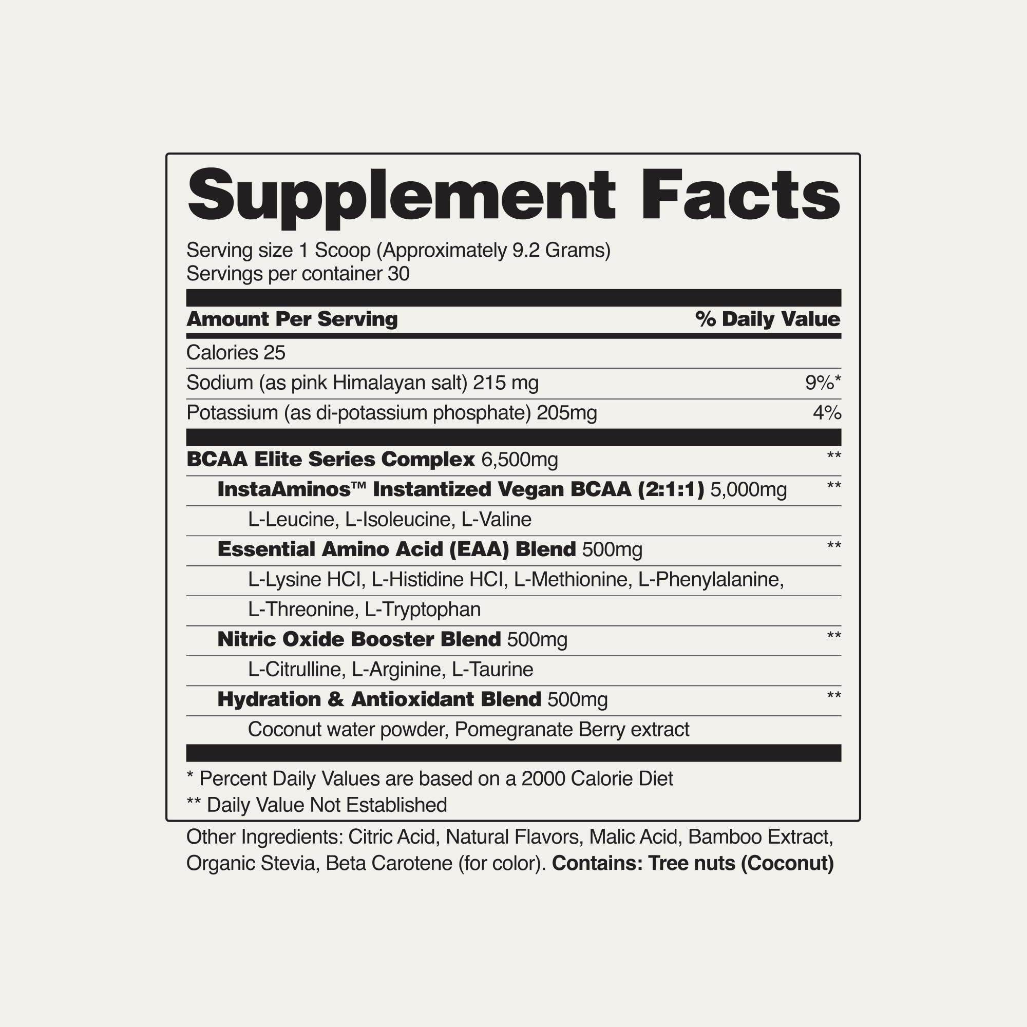 Snap Supplements BCAA Powder 5000mg serving size