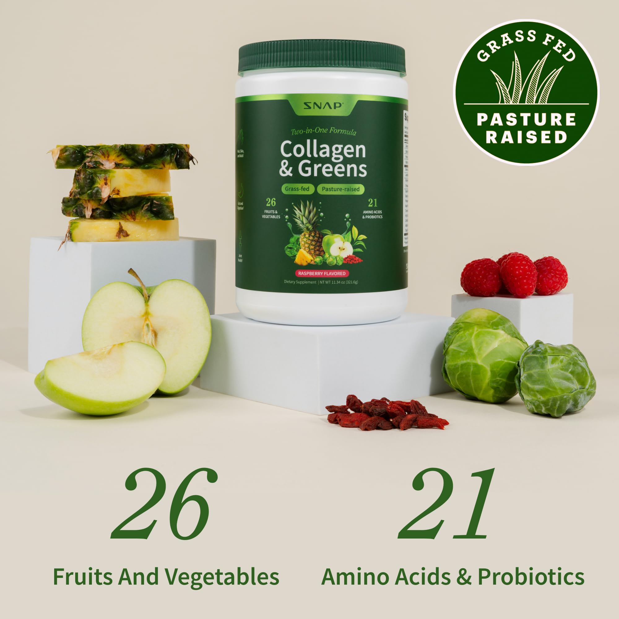 Snap Supplements Collagen Greens Superfood ingredients list