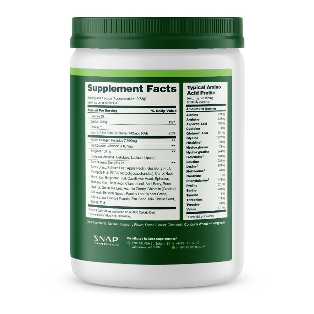 Snap Supplements Collagen Greens Superfood lifestyle shot