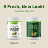 Snap Supplements Collagen Greens Superfood packaging side view