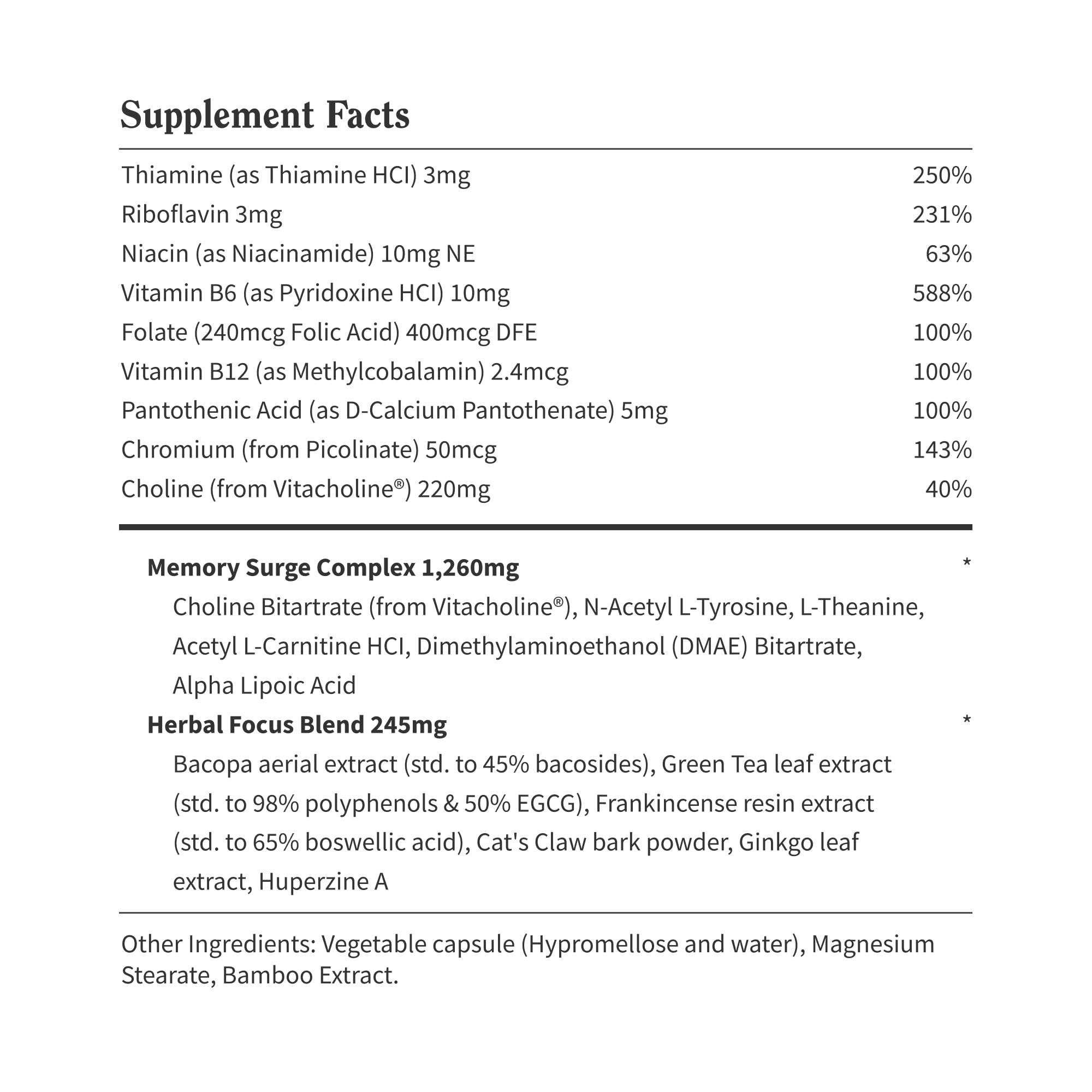 Snap Supplements Ginkgo Biloba capsules on a table