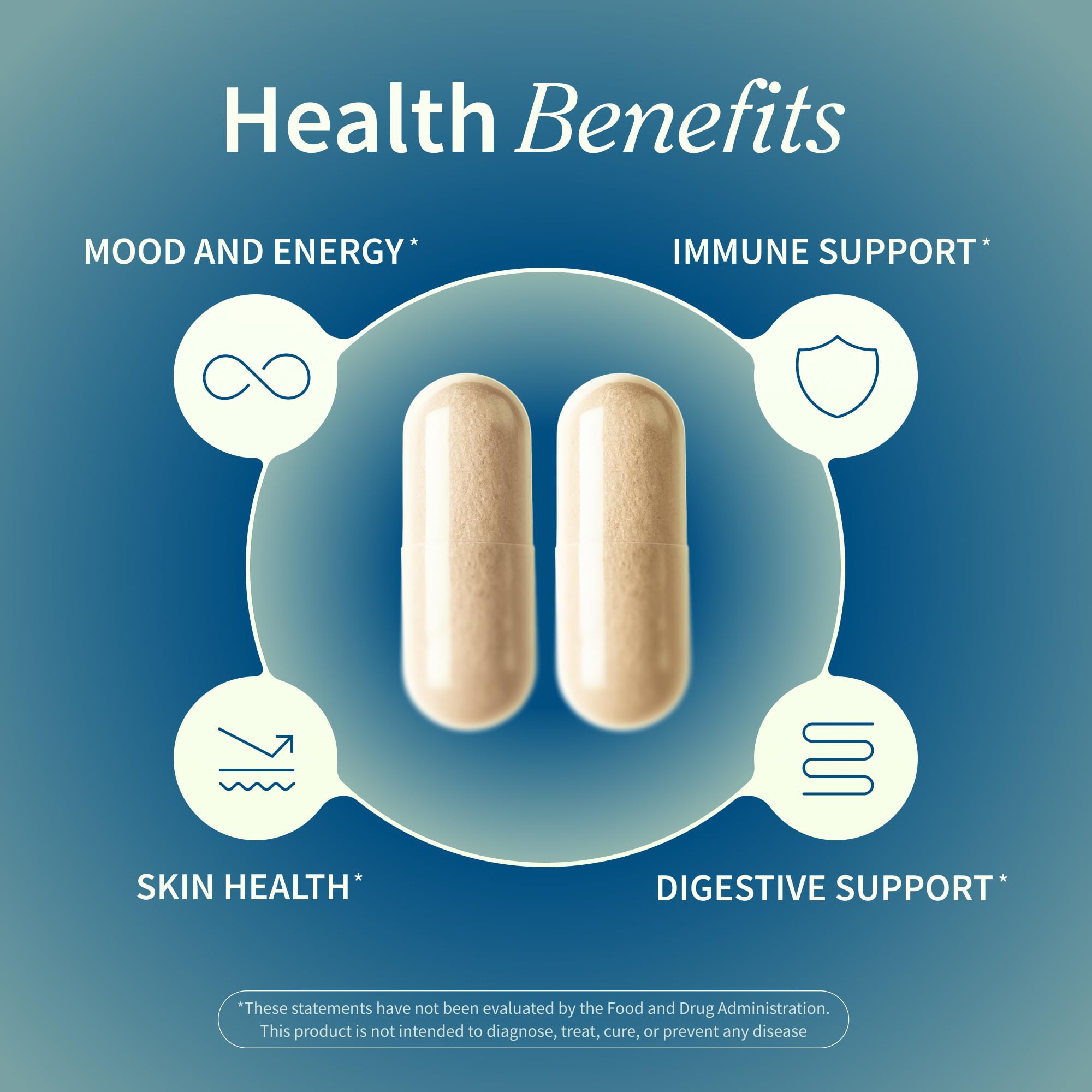 Snap Supplements Irish Sea Moss Capsules 500mg on a wooden table