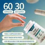Snap Supplements Irish Sea Moss Capsules 500mg opened bottle