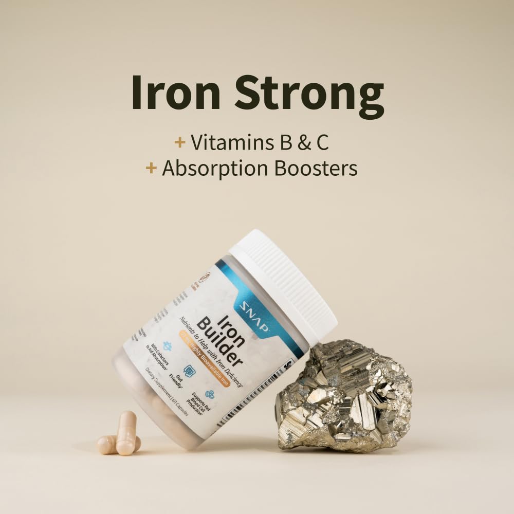 Snap Supplements Iron Support Capsules in a lifestyle setting