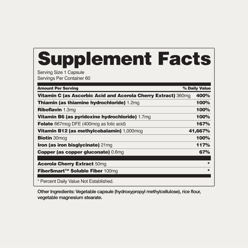 Snap Supplements Iron Support Capsules with a measuring spoon