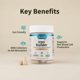 Snap Supplements Iron Support Capsules with ingredients list