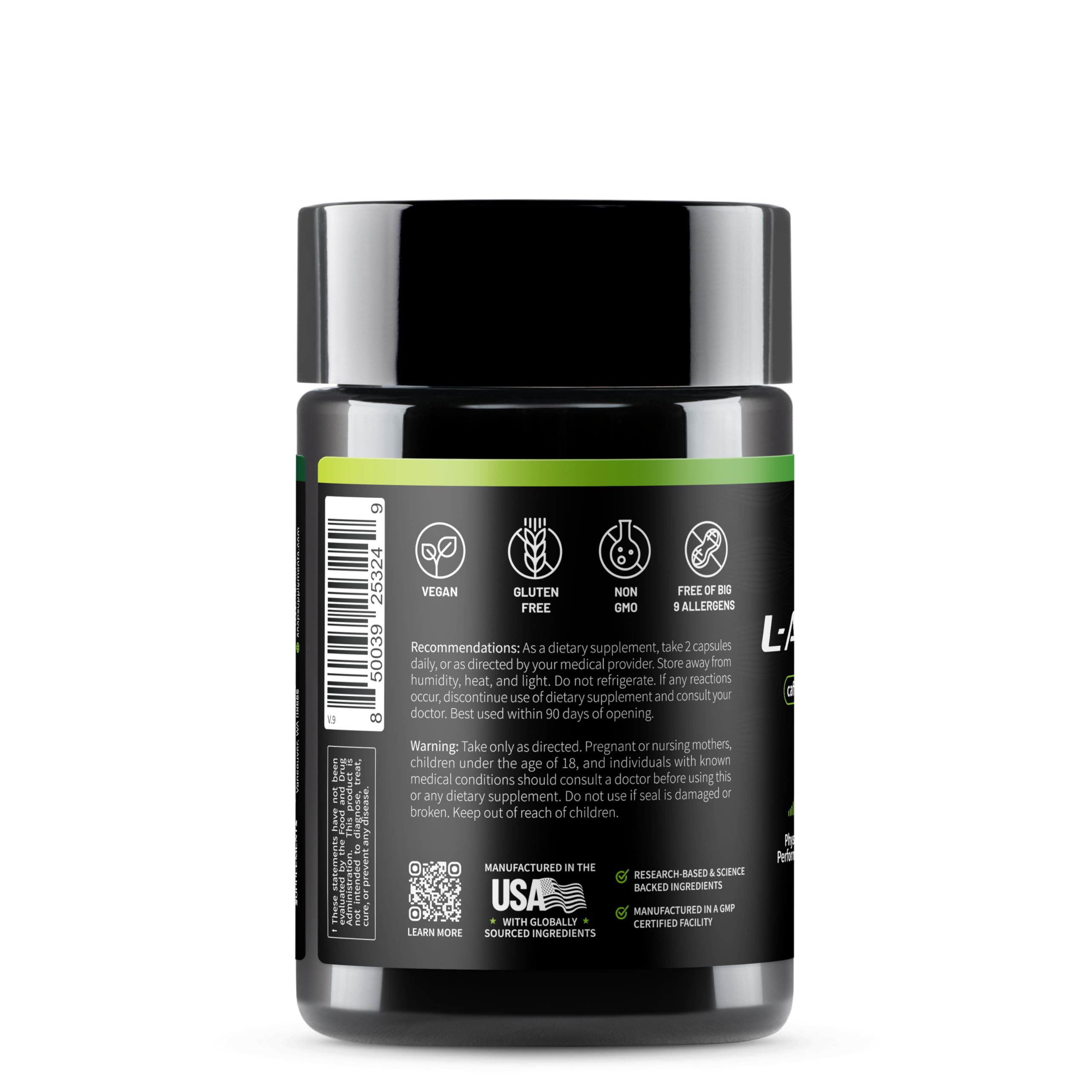 Snap Supplements L-Arginine Capsules lifestyle scene