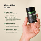 Snap Supplements L-Arginine Capsules vegetarian capsules close-up
