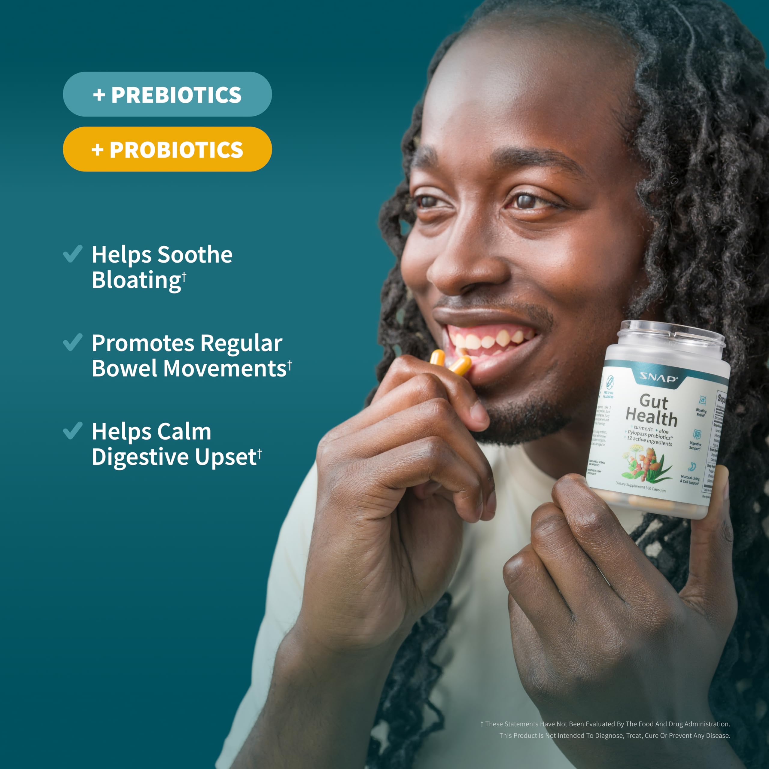 Snap Supplements Lipase Probiotic Supplement 60g packaging