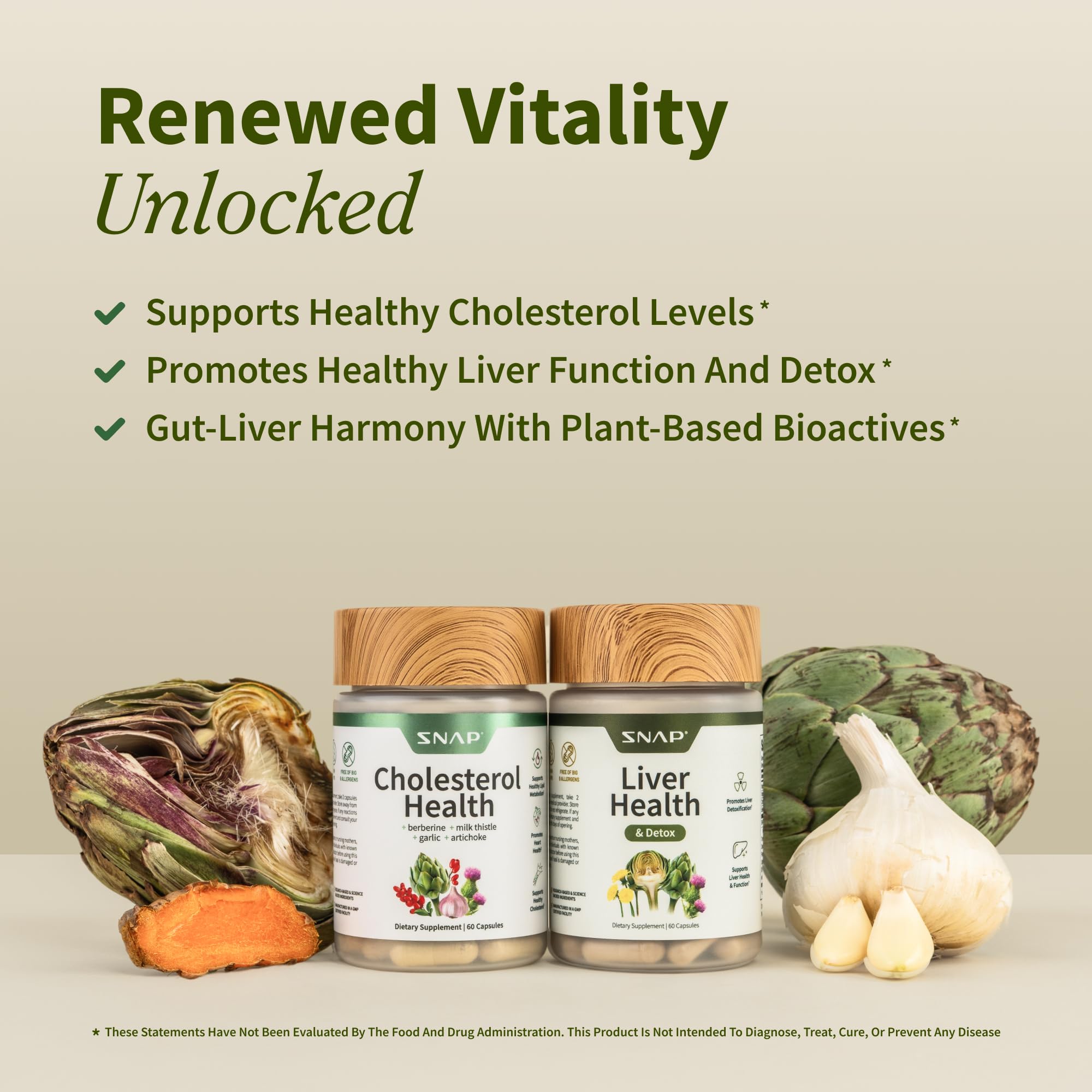 Snap Supplements Liver Health & Cholesterol Support Bundle lifestyle scene