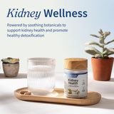 Snap Supplements Liver & Kidney Health Bundle with a glass of water