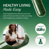 Snap Supplements Organic Spirulina & Chlorella Superfood Blend packaging