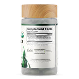 Snap Supplements Organic Spirulina & Chlorella Superfood Blend with measuring spoon