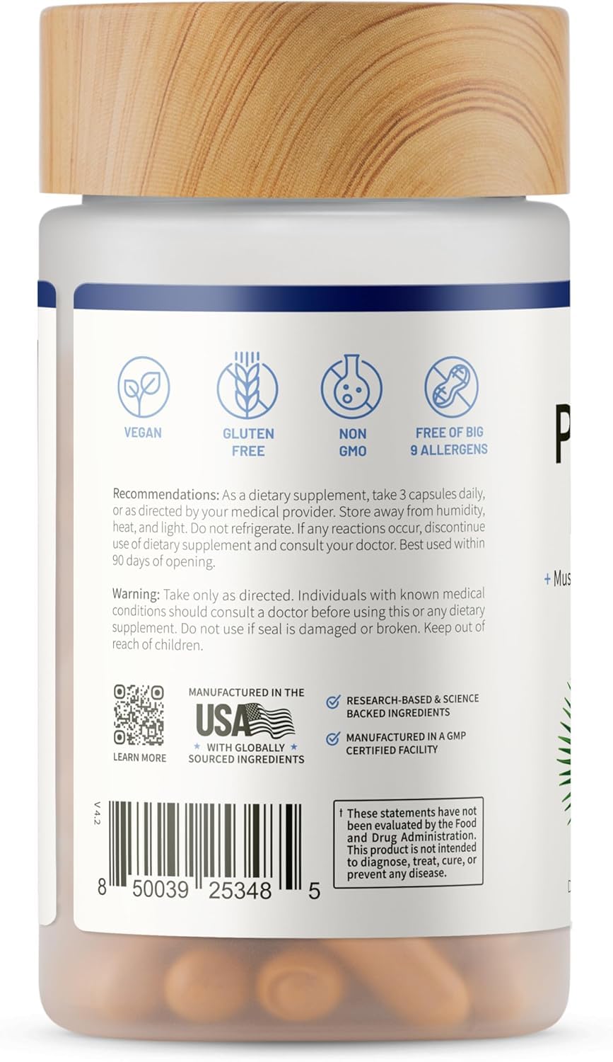 Snap Supplements Prostate Health Supplement 2000mg capsules with measuring spoon