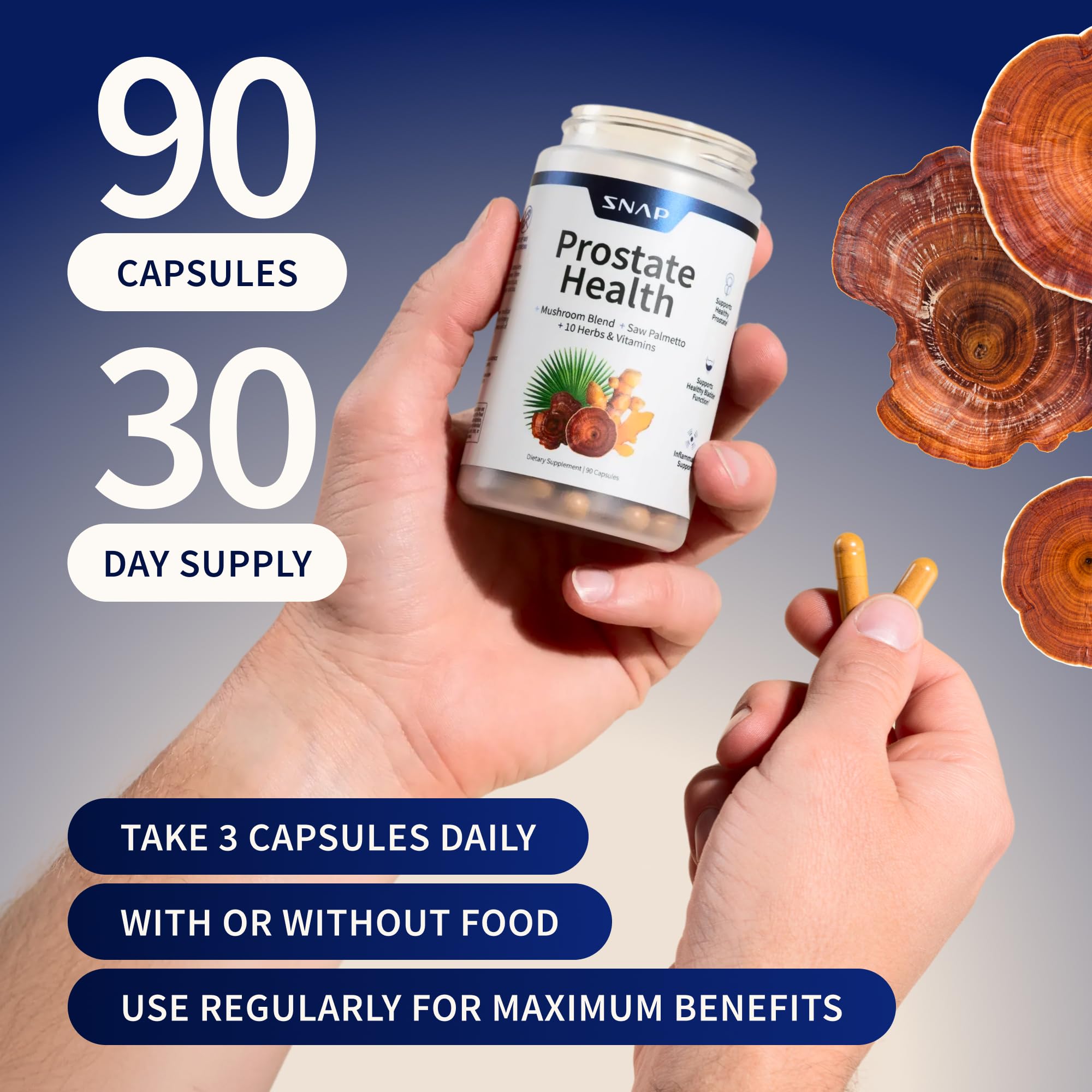 Snap Supplements Prostate Health Supplement 2000mg ingredients list