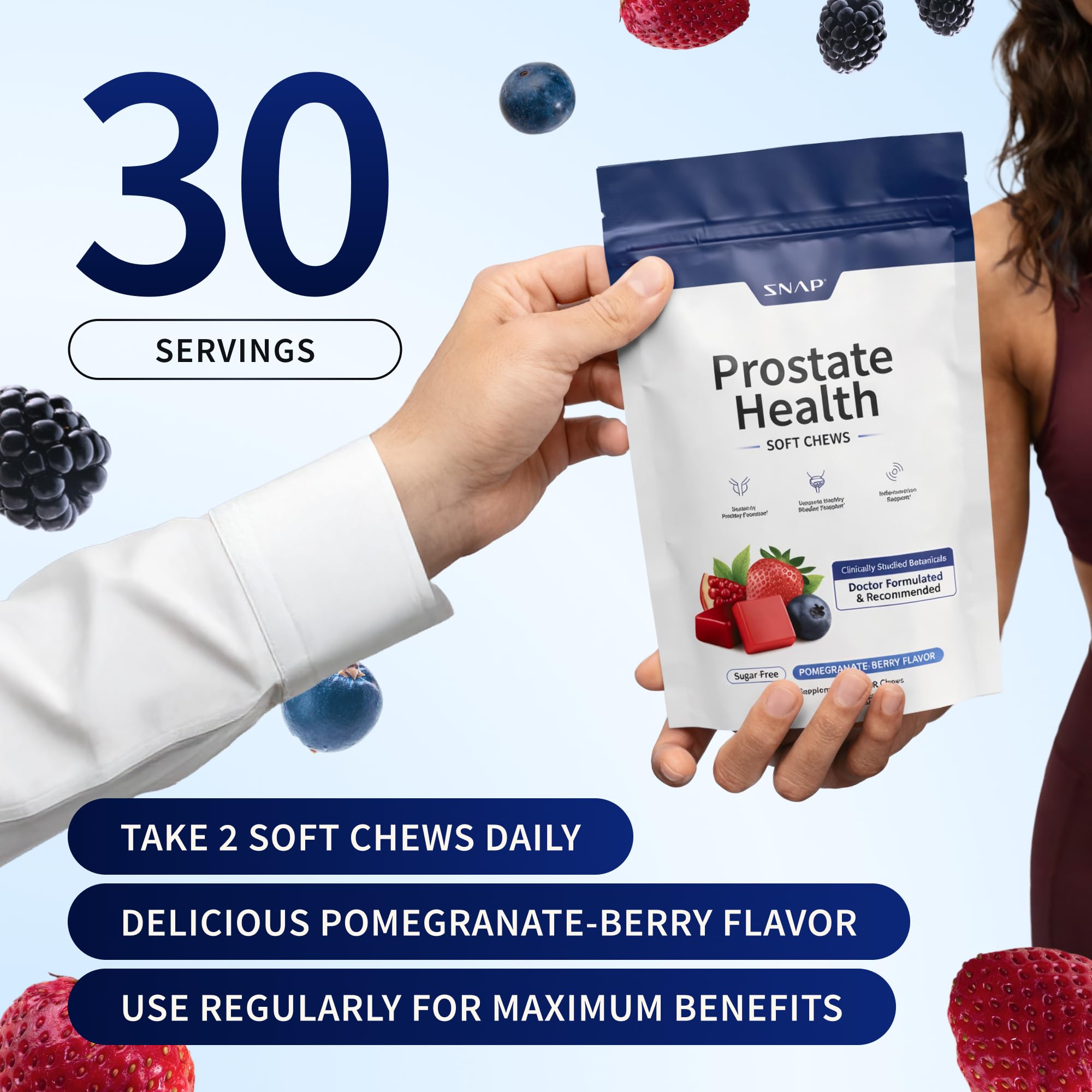 Snap Supplements Prostate Support Soft Chews ingredients list
