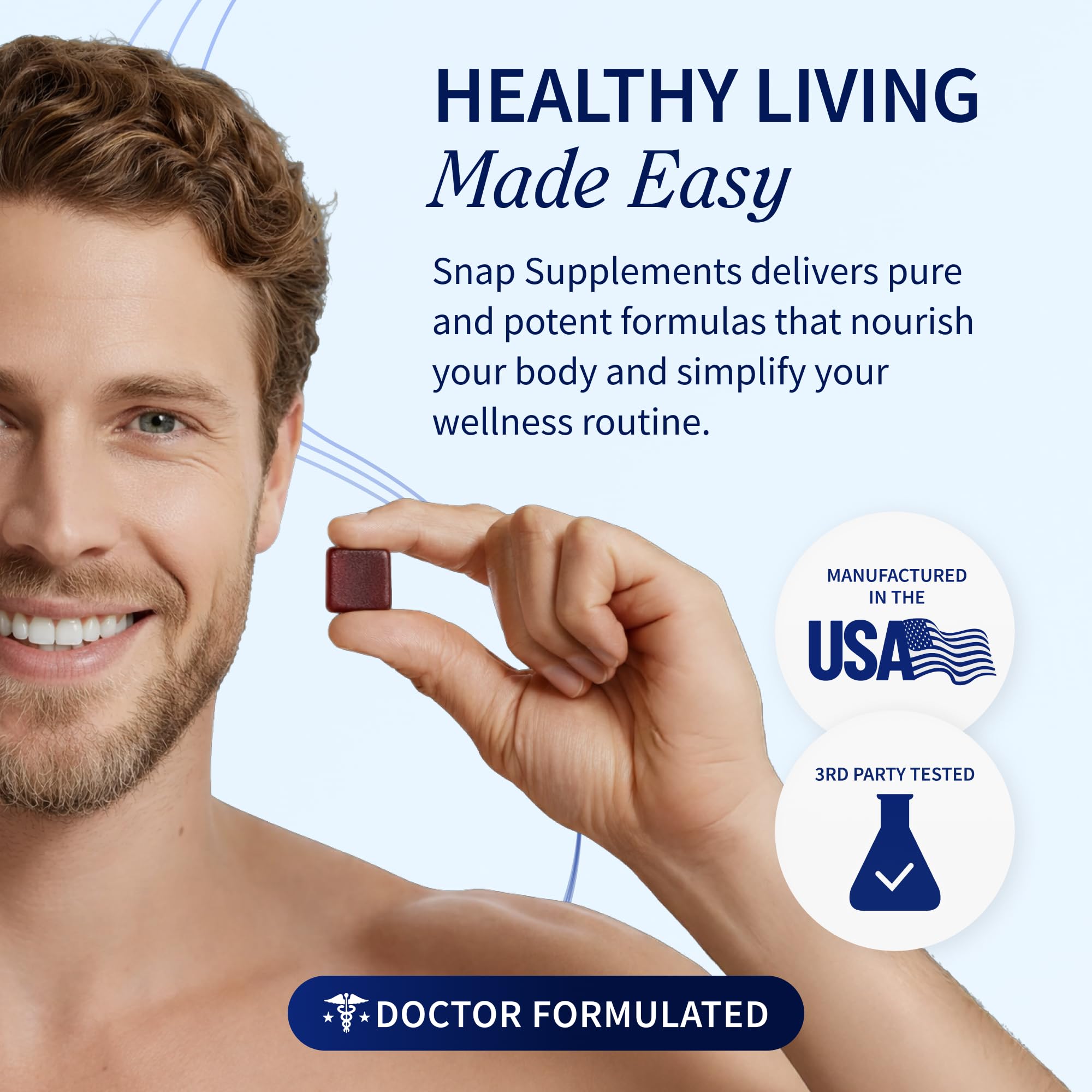 Snap Supplements Prostate Support Soft Chews with pomegranate