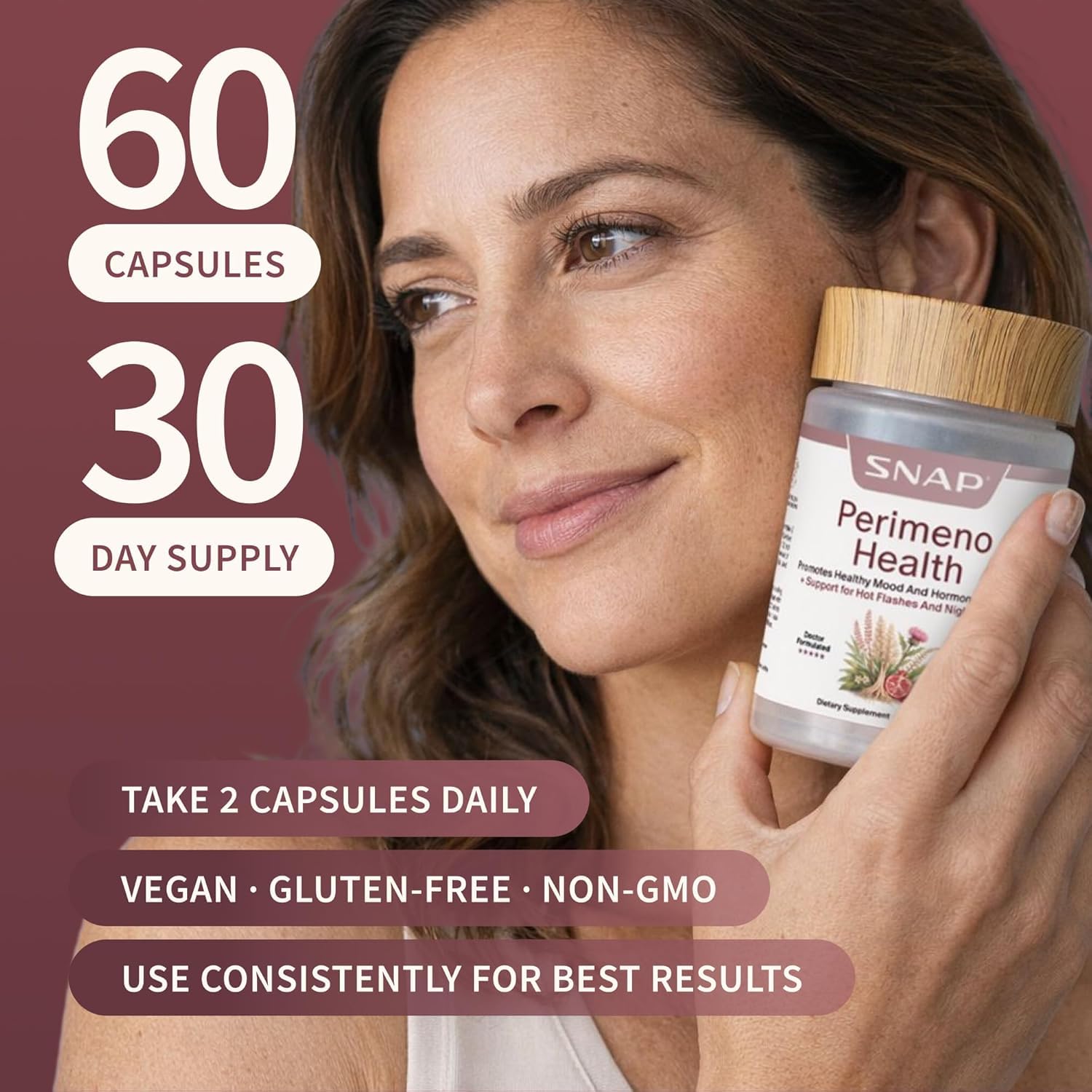 Snap Supplements Shatavari capsules in a hand