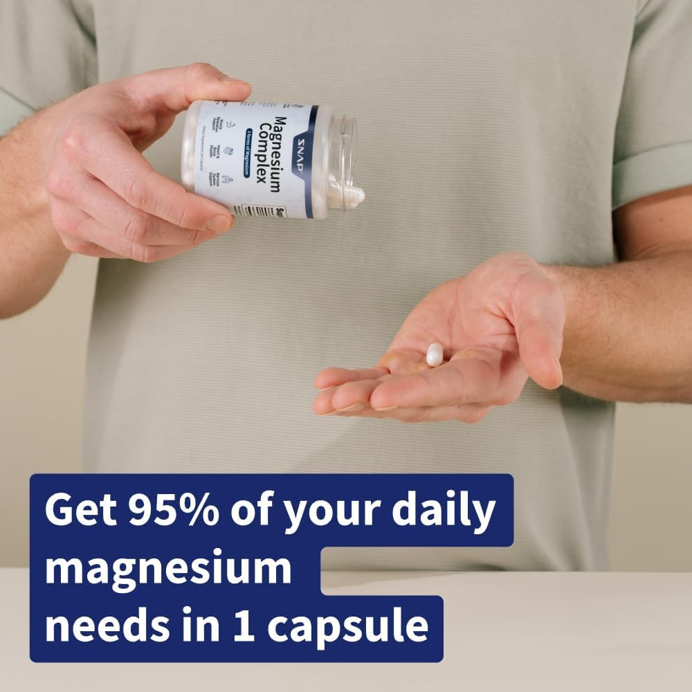 Snap Supplements Triple Magnesium Complex 400mg capsule close-up