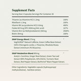 Snap Supplements Turmeric Energy Support Capsules on a table