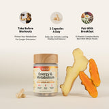 Snap Supplements Turmeric Energy Support Capsules side view