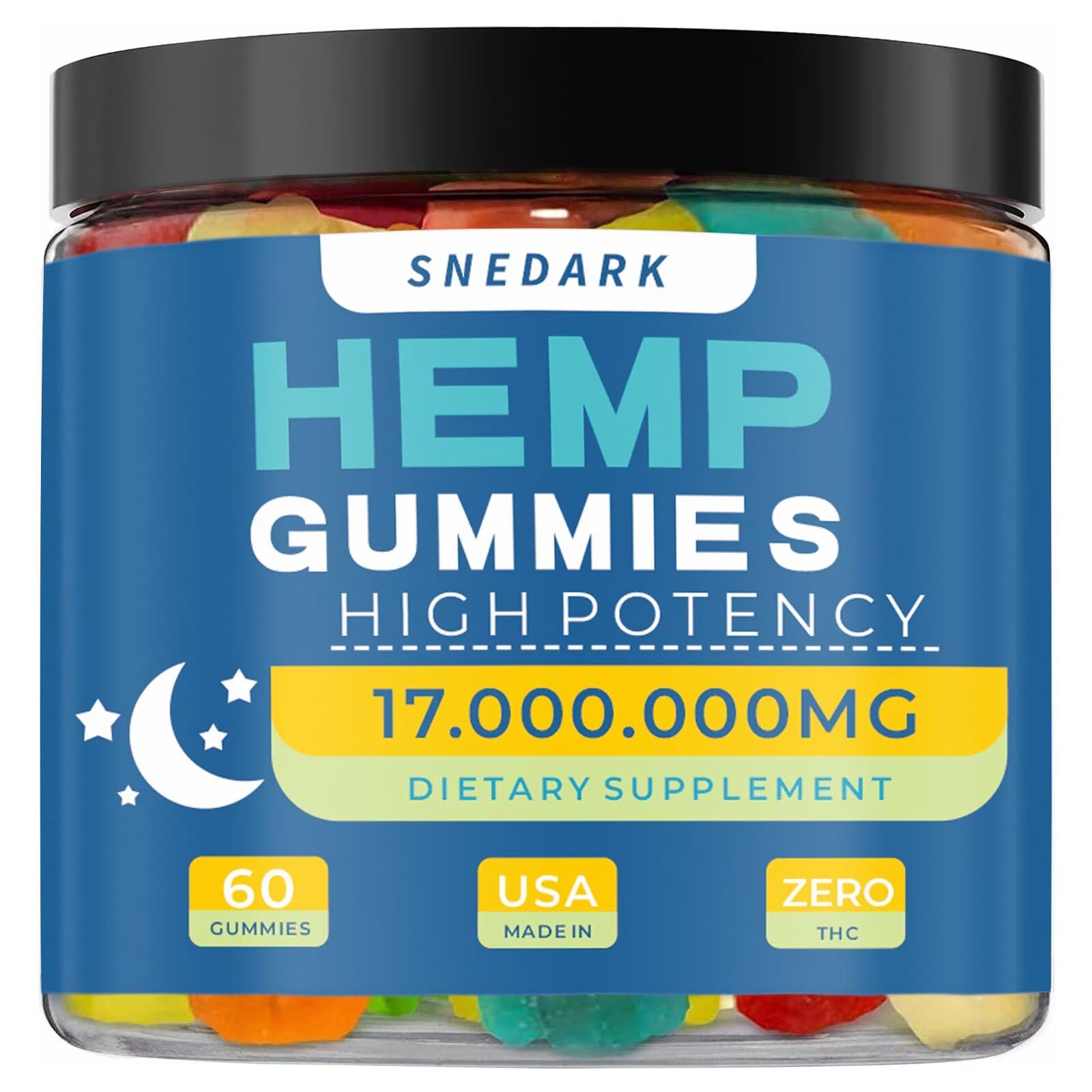 SNEDARK Hemp Gummies Advanced Extra Strength front view