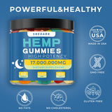 SNEDARK Hemp Gummies displayed on a wooden table