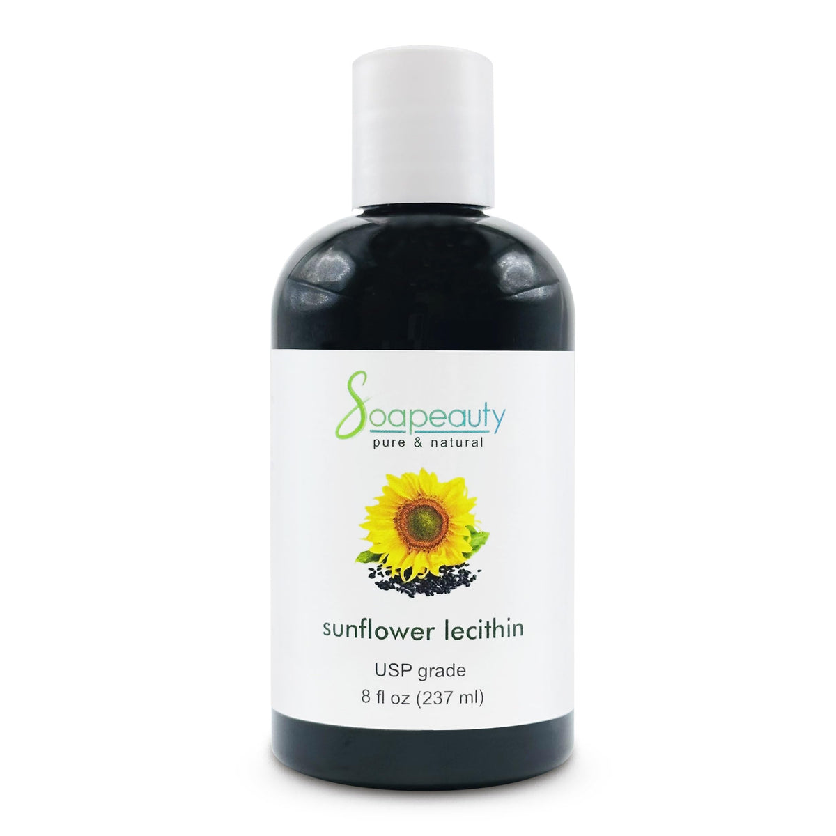 Soapeauty Sunflower Lecithin Liquid Oil bottle front view