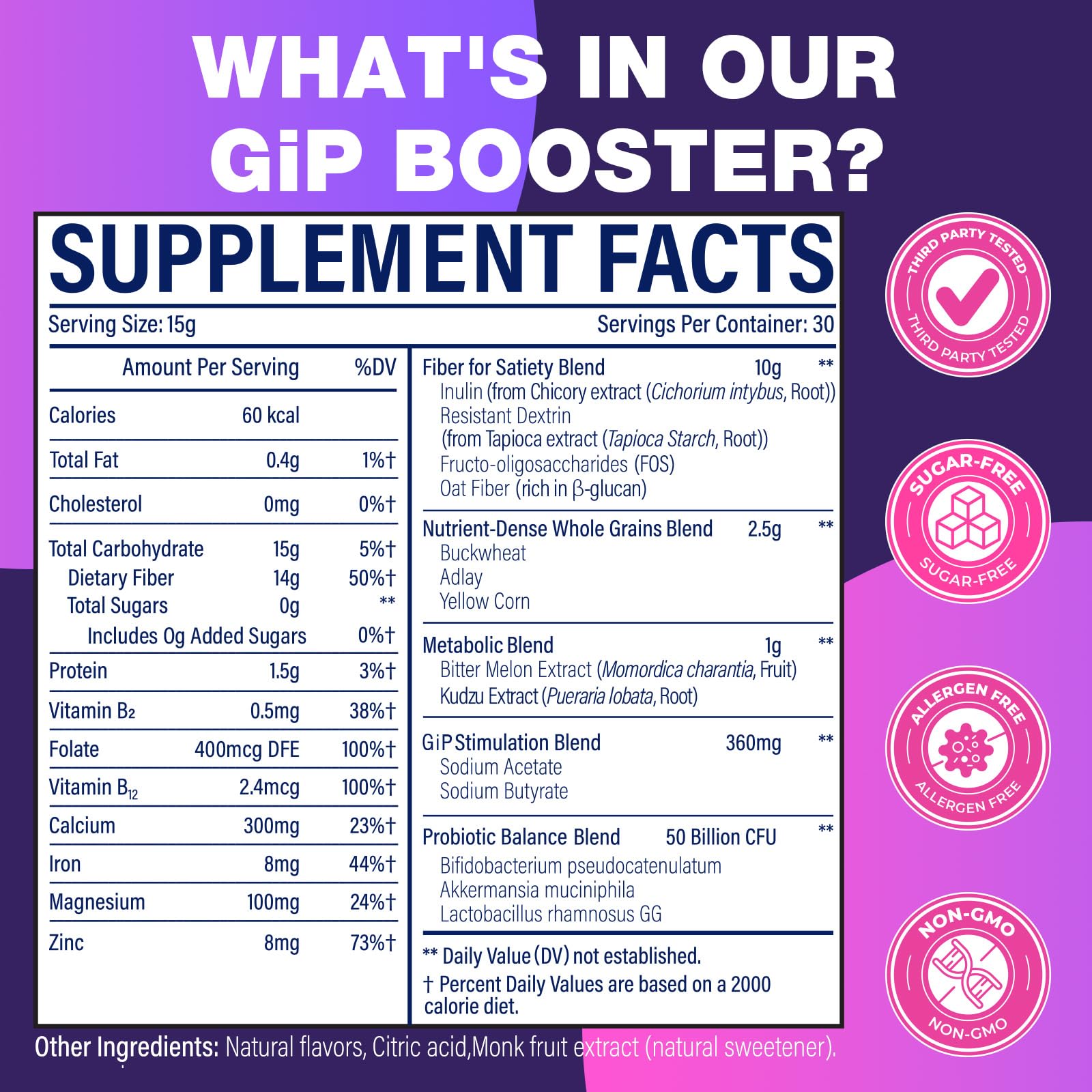 Soenihy GLP1 Supplements Powder scoop with powder