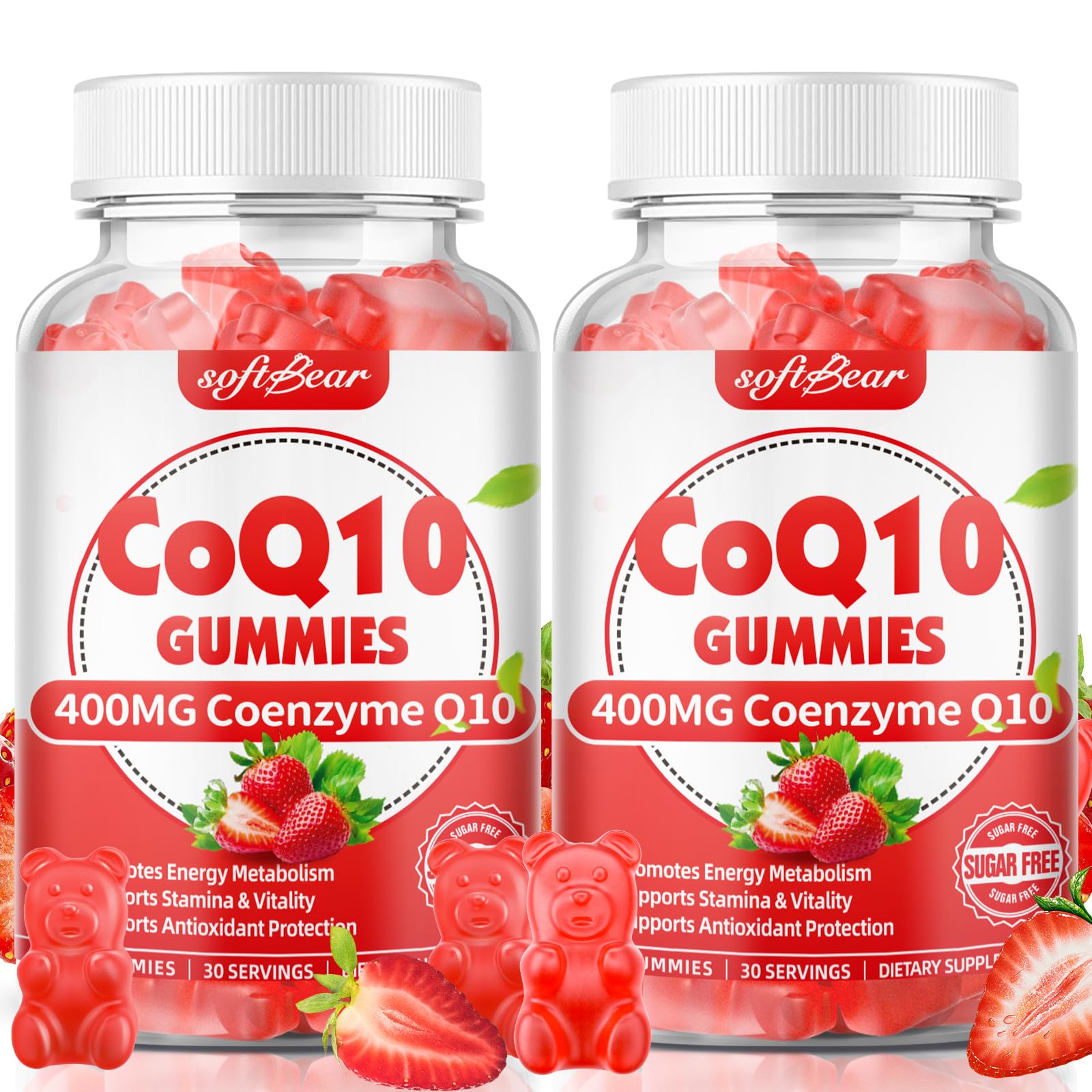 softbear CoQ10 Gummies 400mg front view