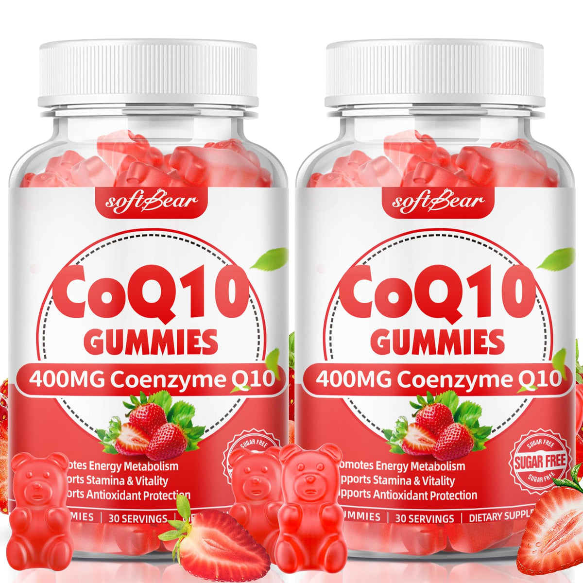 softbear CoQ10 Gummies 400mg front view